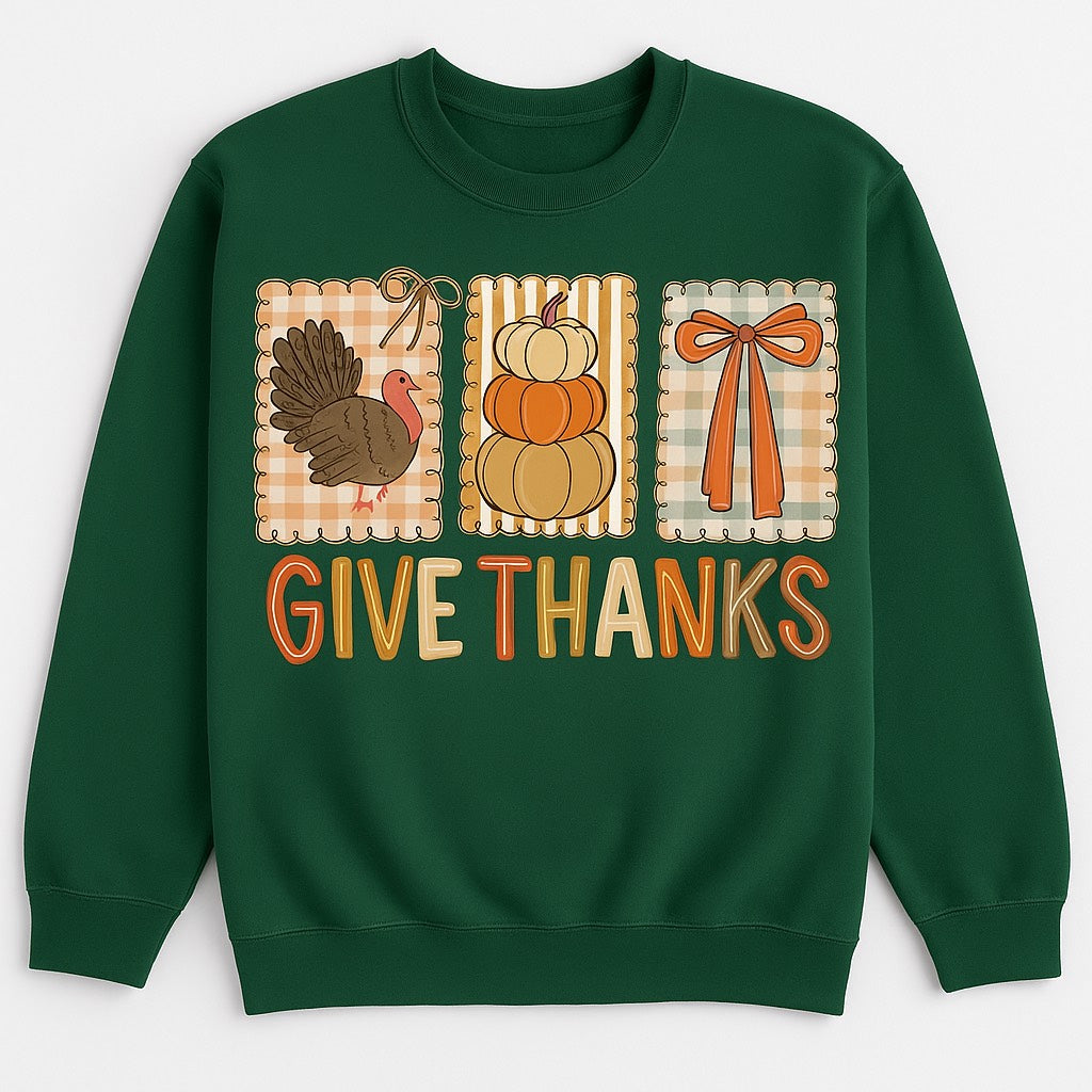 Give Thanks Sweatshirt Crewneck