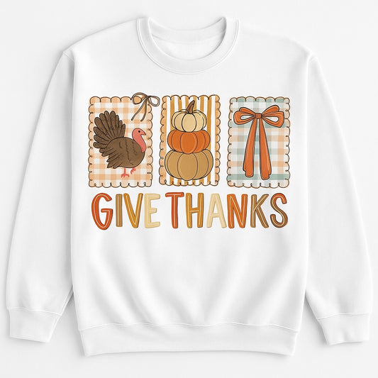 Give Thanks Sweatshirt Crewneck