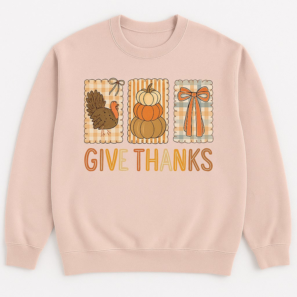 Give Thanks Sweatshirt Crewneck