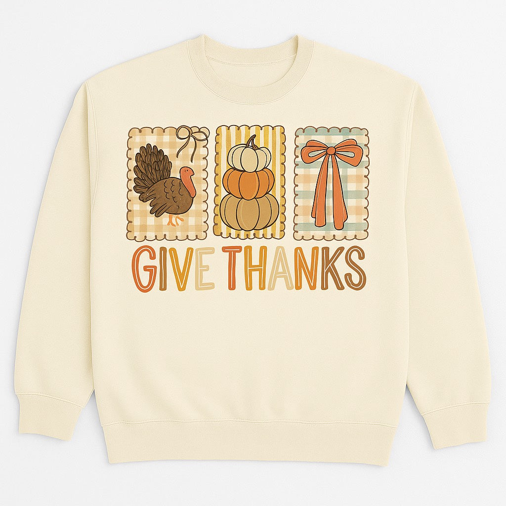 Give Thanks Sweatshirt Crewneck